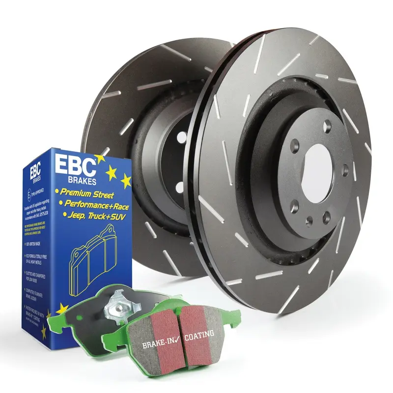 Ebc S2 Brake Kit – Greenstuff 2000 Pads + Usr Rotors For Balanced Street & Track Use (S2Kr2204) 1