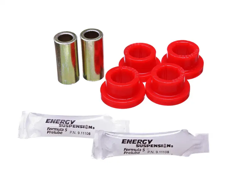 Energy Suspension 8.7106R Track Arm Bushing Set; Red; Rear; Performance Polyurethane; 1