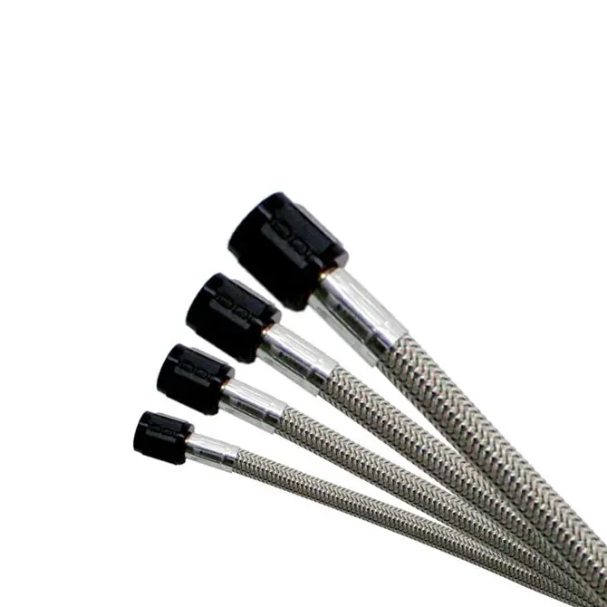 Nitrous Express 3An Stainless Braided Hose – 40-Inch, Black 1