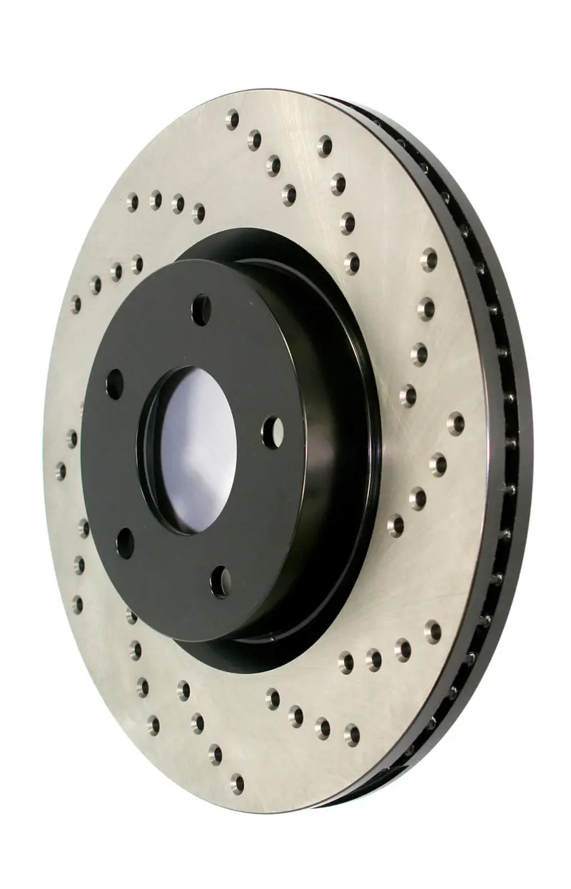 Stoptech 128.33127L Sport Cross-Drilled Rear Left Brake Rotor 1