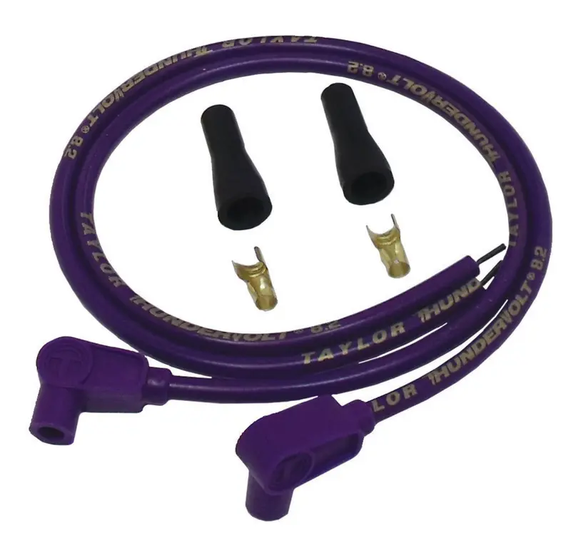 Taylor Cable 12151 Tv 8.2 Purple Universal Ignition Wire Set – 90° Boot, Metric-Compatible 1